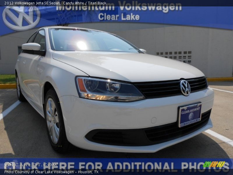 Candy White / Titan Black 2012 Volkswagen Jetta SE Sedan