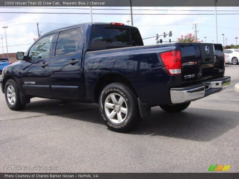 Majestic Blue / Charcoal 2009 Nissan Titan SE Crew Cab