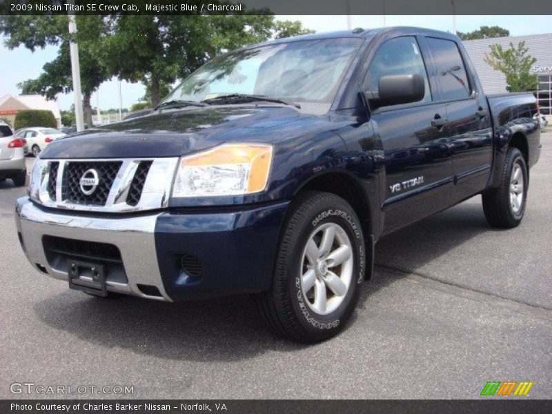 Majestic Blue / Charcoal 2009 Nissan Titan SE Crew Cab