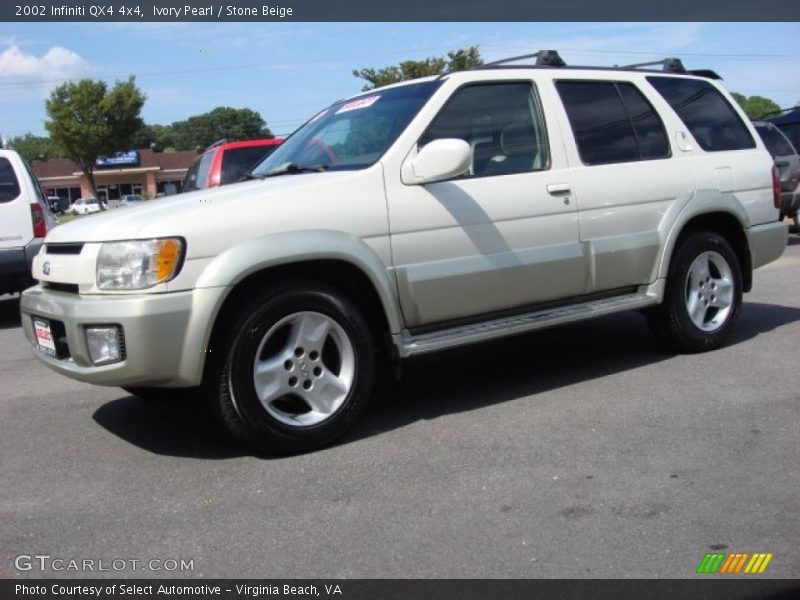 Ivory Pearl / Stone Beige 2002 Infiniti QX4 4x4