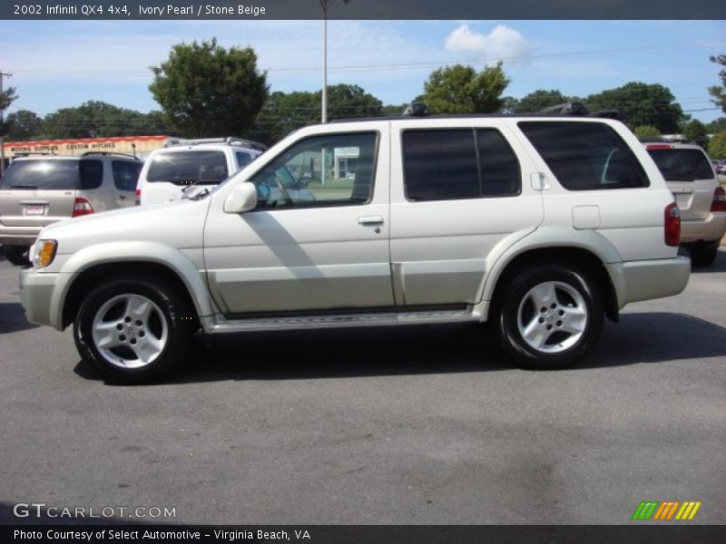 Ivory Pearl / Stone Beige 2002 Infiniti QX4 4x4