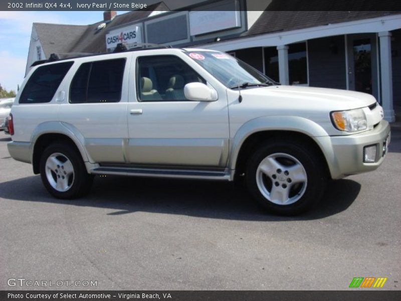Ivory Pearl / Stone Beige 2002 Infiniti QX4 4x4