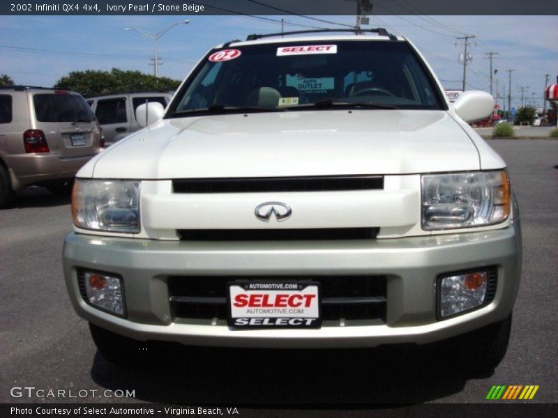 Ivory Pearl / Stone Beige 2002 Infiniti QX4 4x4