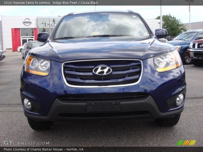 Indigo Blue Pearl / Cocoa Black 2010 Hyundai Santa Fe Limited
