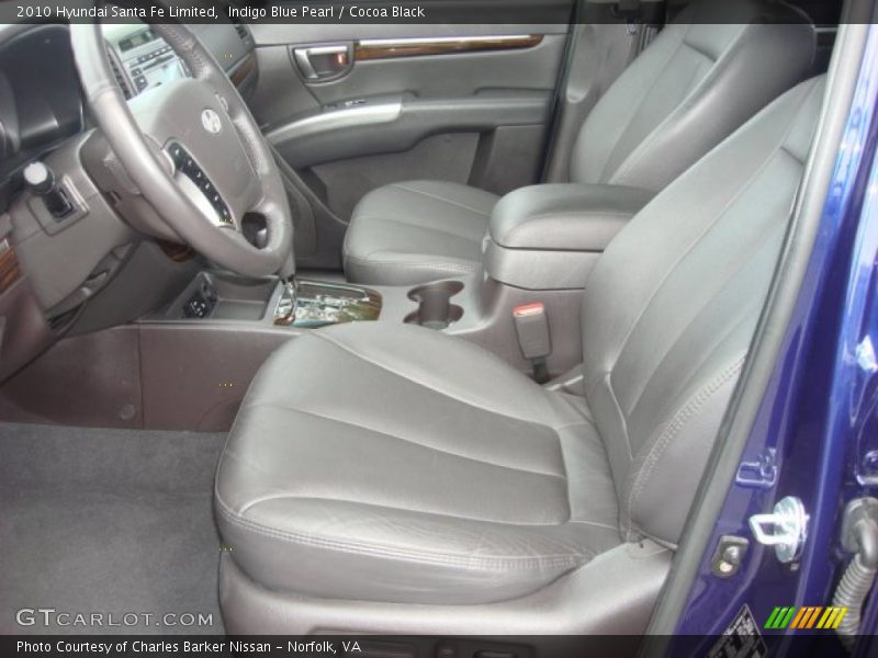 Indigo Blue Pearl / Cocoa Black 2010 Hyundai Santa Fe Limited