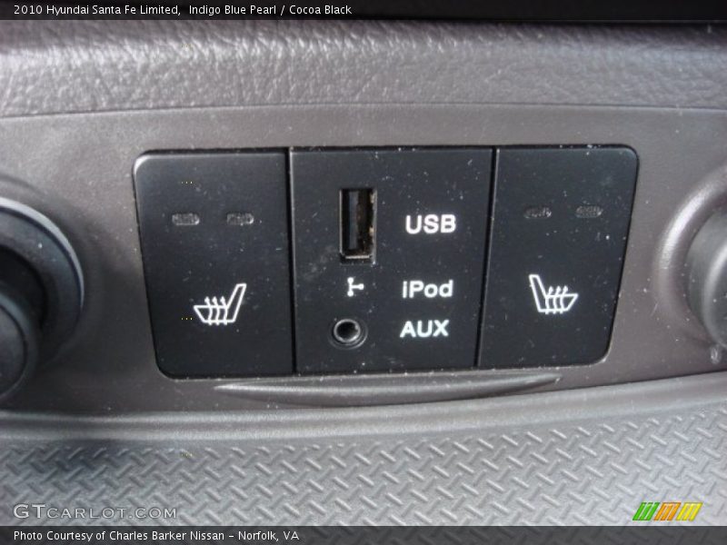 Indigo Blue Pearl / Cocoa Black 2010 Hyundai Santa Fe Limited