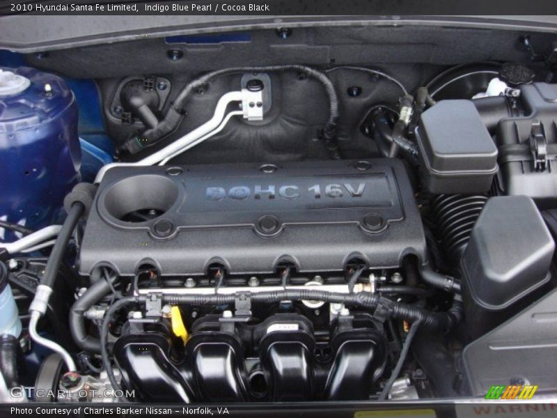 Indigo Blue Pearl / Cocoa Black 2010 Hyundai Santa Fe Limited