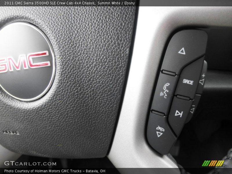 Summit White / Ebony 2011 GMC Sierra 3500HD SLE Crew Cab 4x4 Chassis