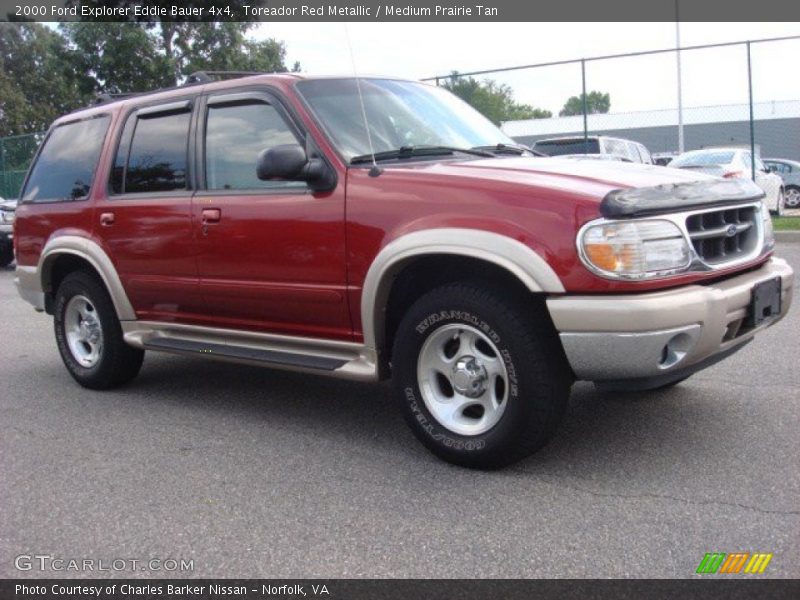 Toreador Red Metallic / Medium Prairie Tan 2000 Ford Explorer Eddie Bauer 4x4