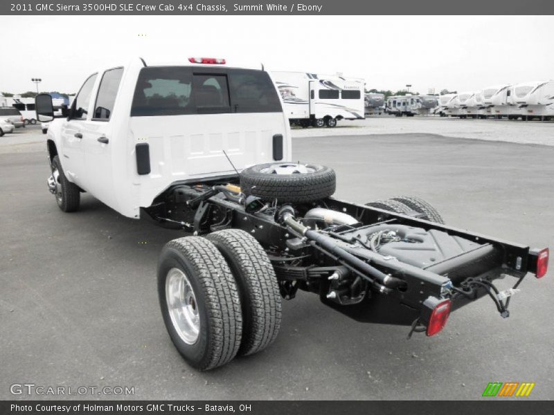 Summit White / Ebony 2011 GMC Sierra 3500HD SLE Crew Cab 4x4 Chassis