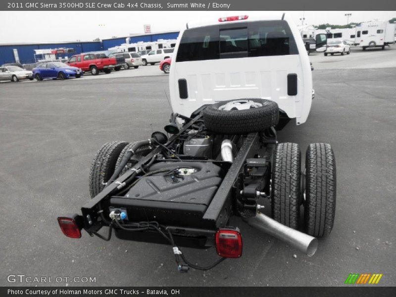 Summit White / Ebony 2011 GMC Sierra 3500HD SLE Crew Cab 4x4 Chassis