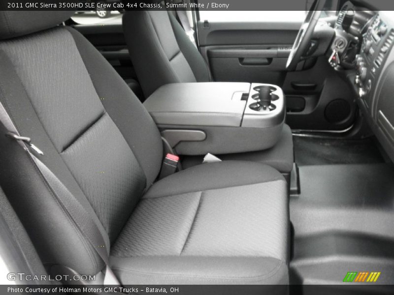 Summit White / Ebony 2011 GMC Sierra 3500HD SLE Crew Cab 4x4 Chassis