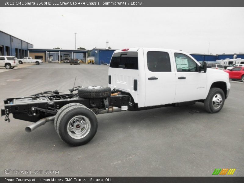 Summit White / Ebony 2011 GMC Sierra 3500HD SLE Crew Cab 4x4 Chassis