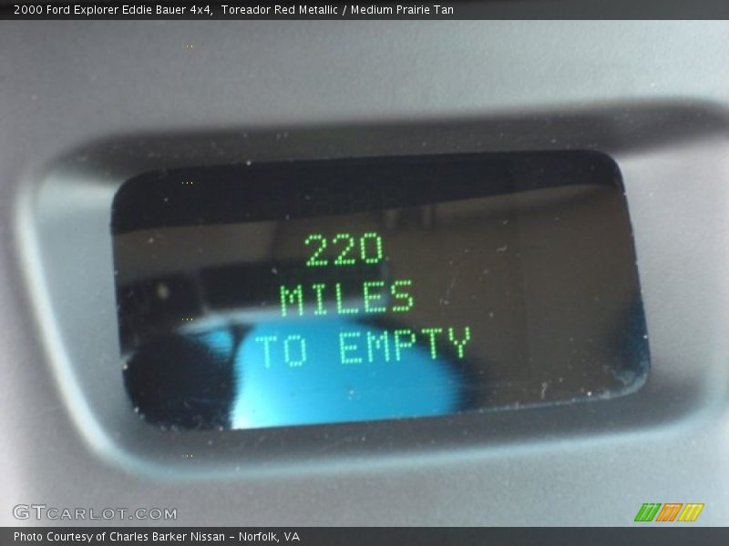 Toreador Red Metallic / Medium Prairie Tan 2000 Ford Explorer Eddie Bauer 4x4