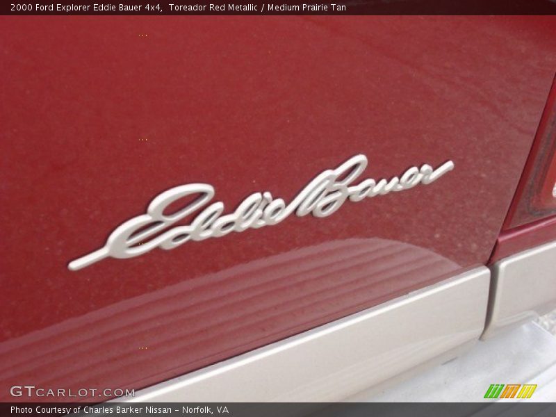 Toreador Red Metallic / Medium Prairie Tan 2000 Ford Explorer Eddie Bauer 4x4