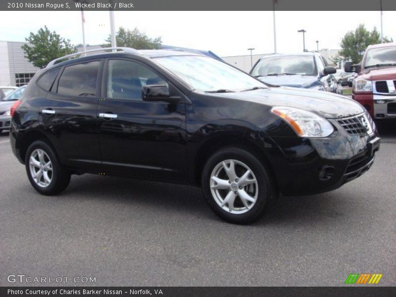 Wicked Black / Black 2010 Nissan Rogue S