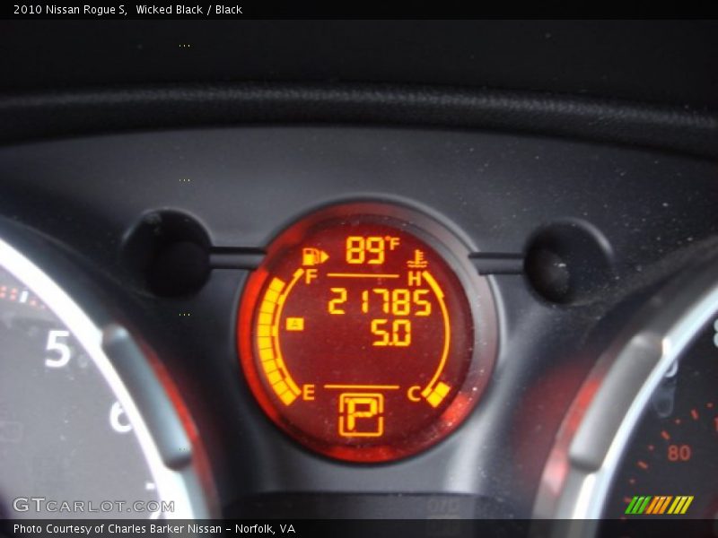 Wicked Black / Black 2010 Nissan Rogue S