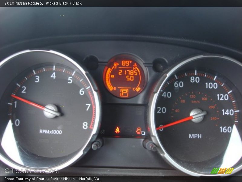 Wicked Black / Black 2010 Nissan Rogue S