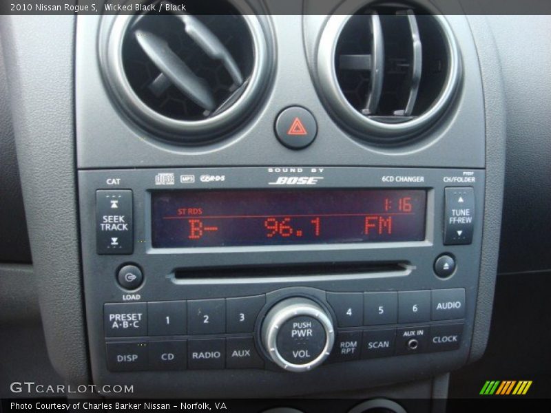 Wicked Black / Black 2010 Nissan Rogue S