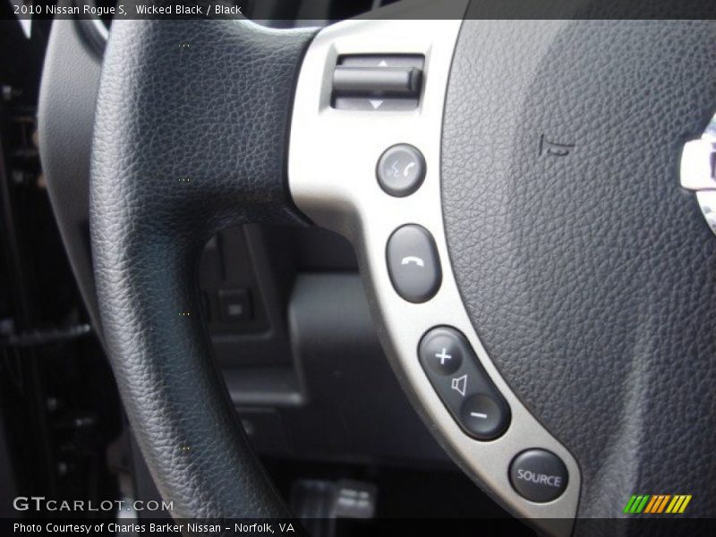 Wicked Black / Black 2010 Nissan Rogue S