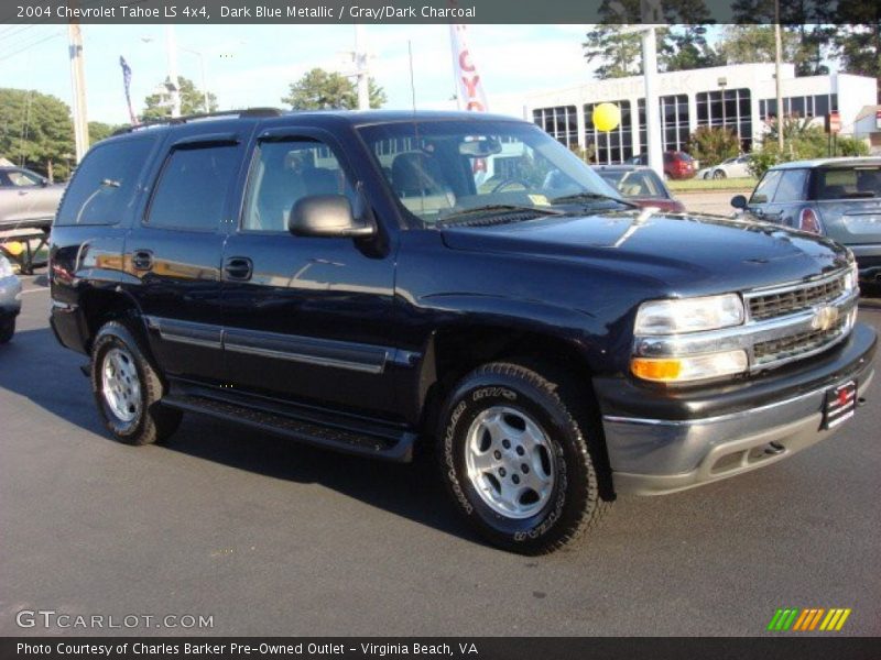 Dark Blue Metallic / Gray/Dark Charcoal 2004 Chevrolet Tahoe LS 4x4
