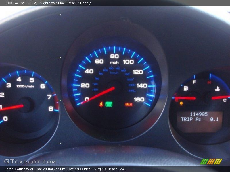 Nighthawk Black Pearl / Ebony 2006 Acura TL 3.2