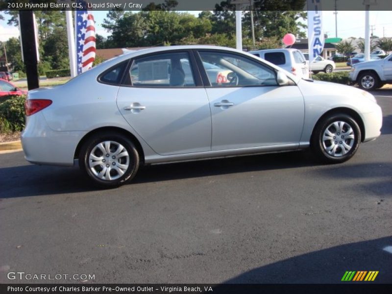 Liquid Silver / Gray 2010 Hyundai Elantra GLS