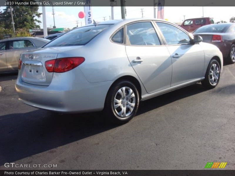 Liquid Silver / Gray 2010 Hyundai Elantra GLS