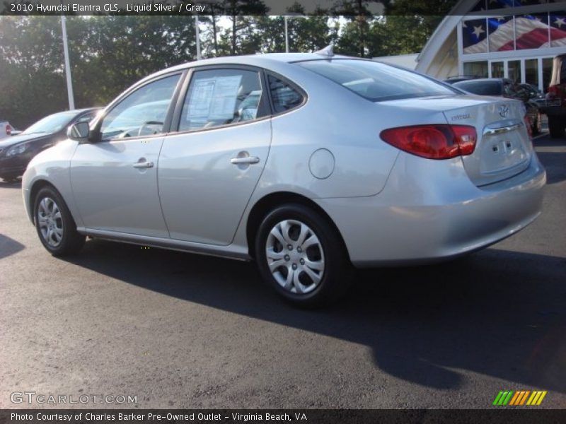 Liquid Silver / Gray 2010 Hyundai Elantra GLS