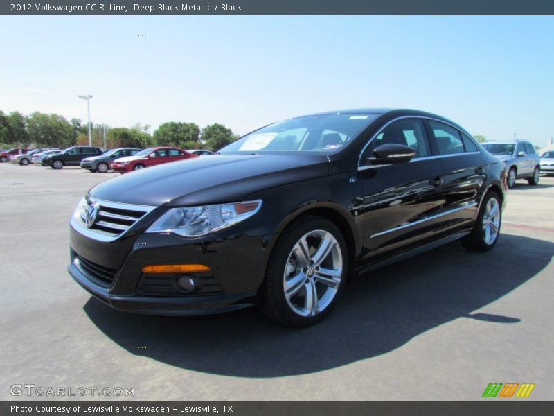 Deep Black Metallic / Black 2012 Volkswagen CC R-Line