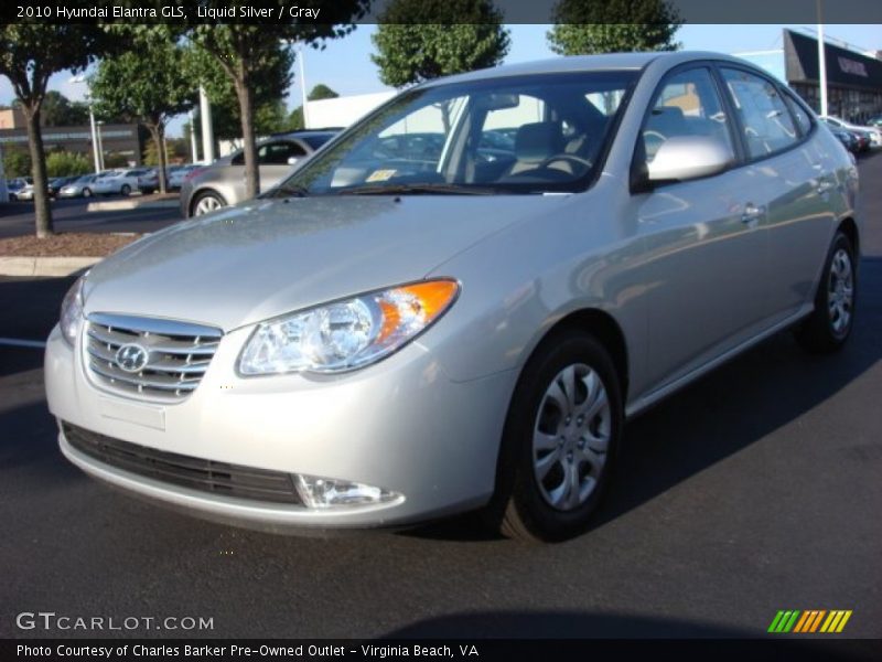 Liquid Silver / Gray 2010 Hyundai Elantra GLS