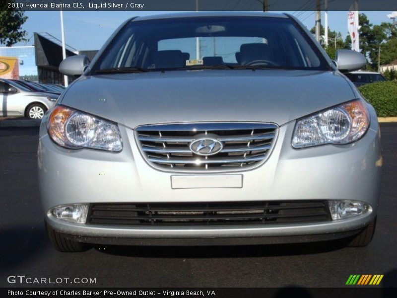 Liquid Silver / Gray 2010 Hyundai Elantra GLS