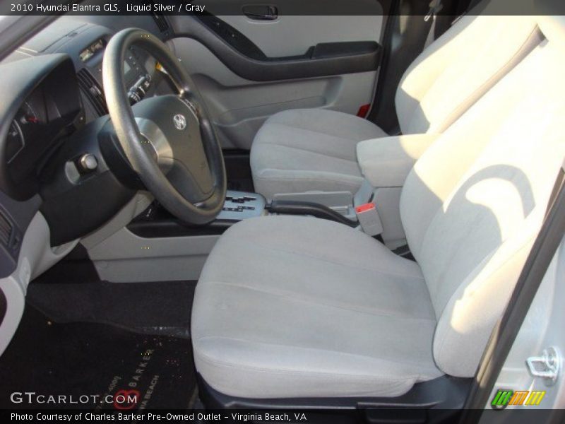 Liquid Silver / Gray 2010 Hyundai Elantra GLS