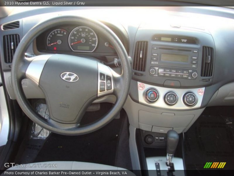 Liquid Silver / Gray 2010 Hyundai Elantra GLS