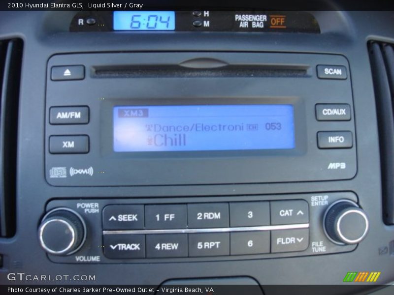 Liquid Silver / Gray 2010 Hyundai Elantra GLS