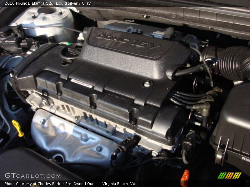 Liquid Silver / Gray 2010 Hyundai Elantra GLS