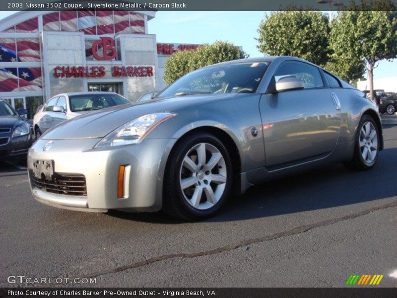 Silverstone Metallic / Carbon Black 2003 Nissan 350Z Coupe
