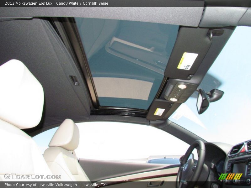 Candy White / Cornsilk Beige 2012 Volkswagen Eos Lux