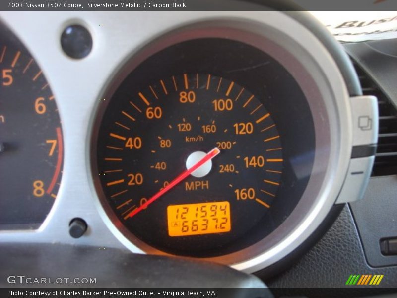 Silverstone Metallic / Carbon Black 2003 Nissan 350Z Coupe