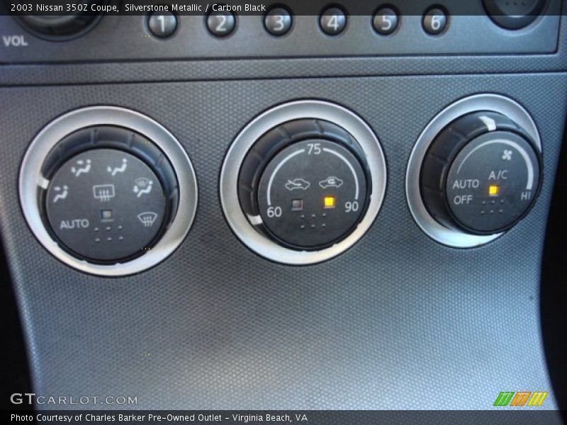 Silverstone Metallic / Carbon Black 2003 Nissan 350Z Coupe