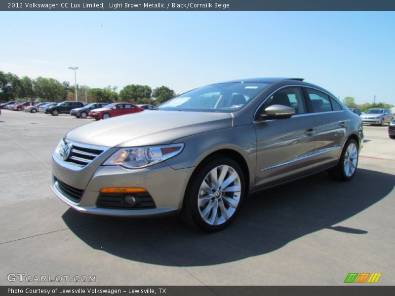 Light Brown Metallic / Black/Cornsilk Beige 2012 Volkswagen CC Lux Limited