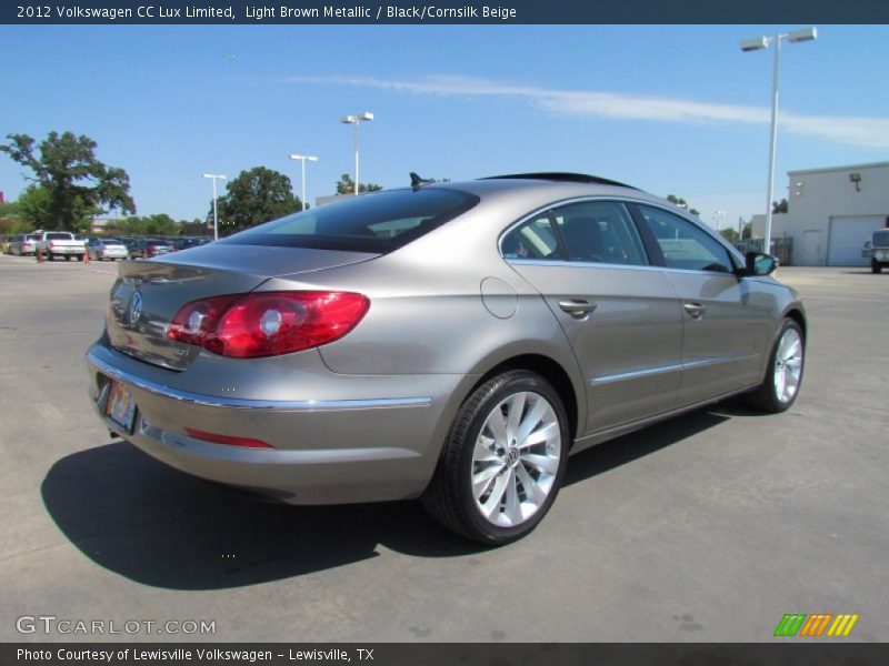 Light Brown Metallic / Black/Cornsilk Beige 2012 Volkswagen CC Lux Limited