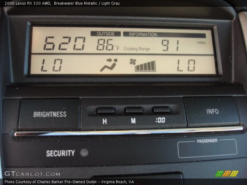 Breakwater Blue Metallic / Light Gray 2006 Lexus RX 330 AWD