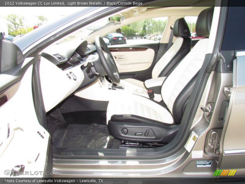 Light Brown Metallic / Black/Cornsilk Beige 2012 Volkswagen CC Lux Limited
