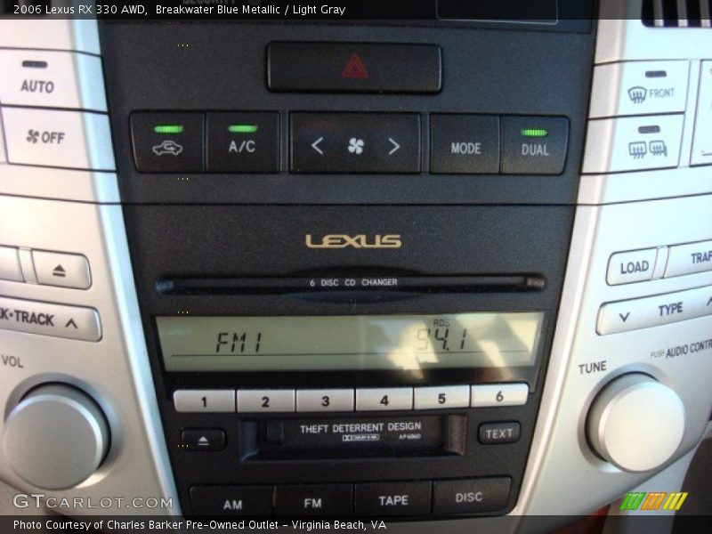 Breakwater Blue Metallic / Light Gray 2006 Lexus RX 330 AWD