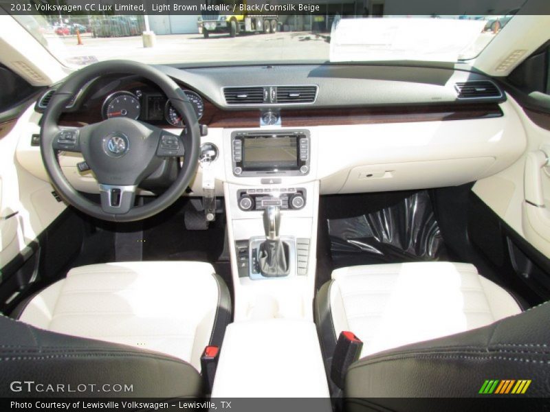 Light Brown Metallic / Black/Cornsilk Beige 2012 Volkswagen CC Lux Limited