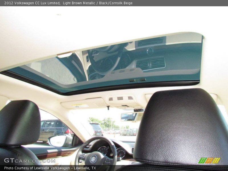 Light Brown Metallic / Black/Cornsilk Beige 2012 Volkswagen CC Lux Limited