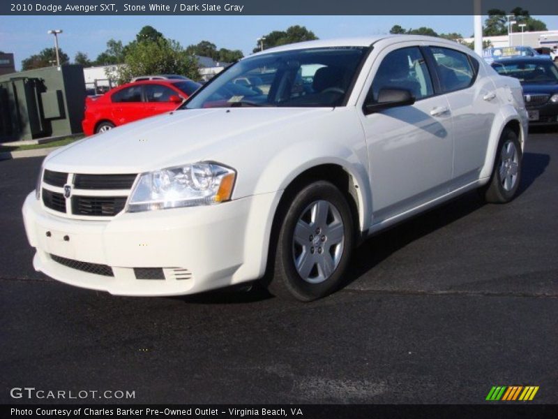 Stone White / Dark Slate Gray 2010 Dodge Avenger SXT
