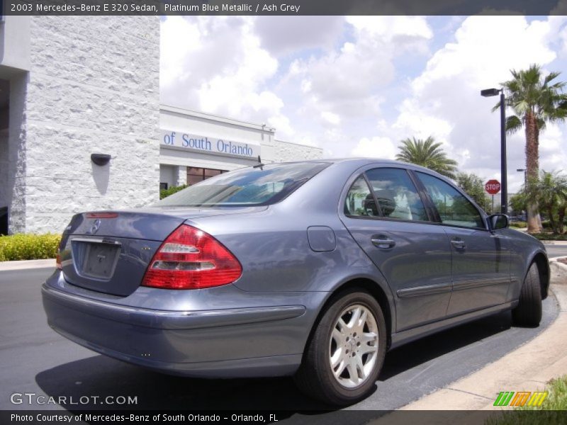 Platinum Blue Metallic / Ash Grey 2003 Mercedes-Benz E 320 Sedan