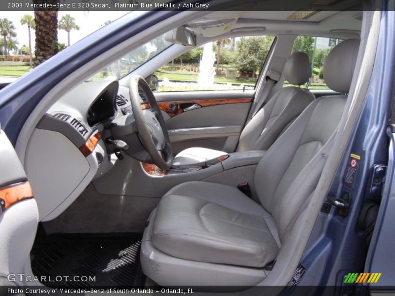 Platinum Blue Metallic / Ash Grey 2003 Mercedes-Benz E 320 Sedan